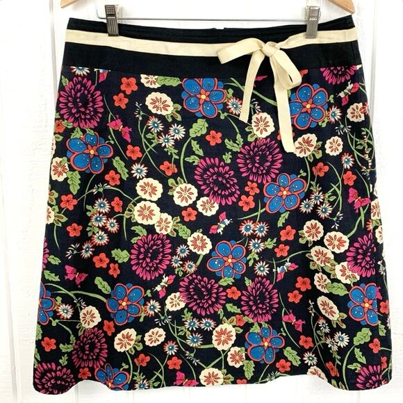 Mix Nouveau Women Floral Black Mini Skirt Whimsigoth Grunge Rockabilly Size 12 - Picture 8 of 8